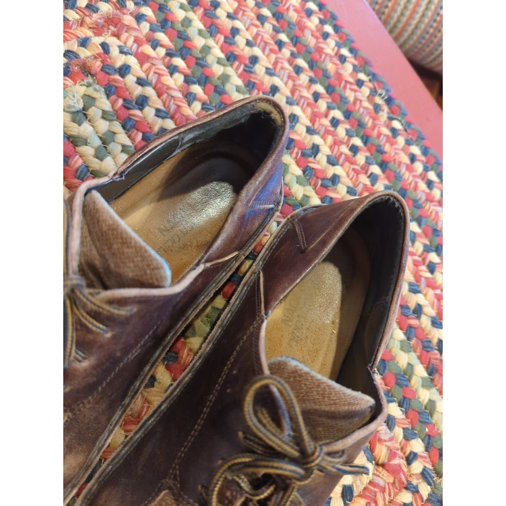 Naot Oxford Lace Up Women's 42 (11-11.5 US) Bronze Brown Distressed Leather - Picture 4 of 6